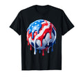 Red White And Blue Soccer Ball Ice Cream T-Shirt - Custom Art Print Unisex - T-Shirt, Sweatshirt, Hoodie