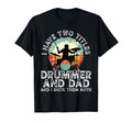 Drummer Dad Musician Fathers Day Daddy T-Shirt - Trendy Graphic Men Women - T-Shirt, Sweatshirt, Hoodie