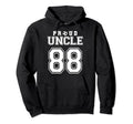 Number 88 Custom Proud Soccer Futbol Hoodie - Graphic Print Men Women - T-Shirt, Sweatshirt, Hoodie