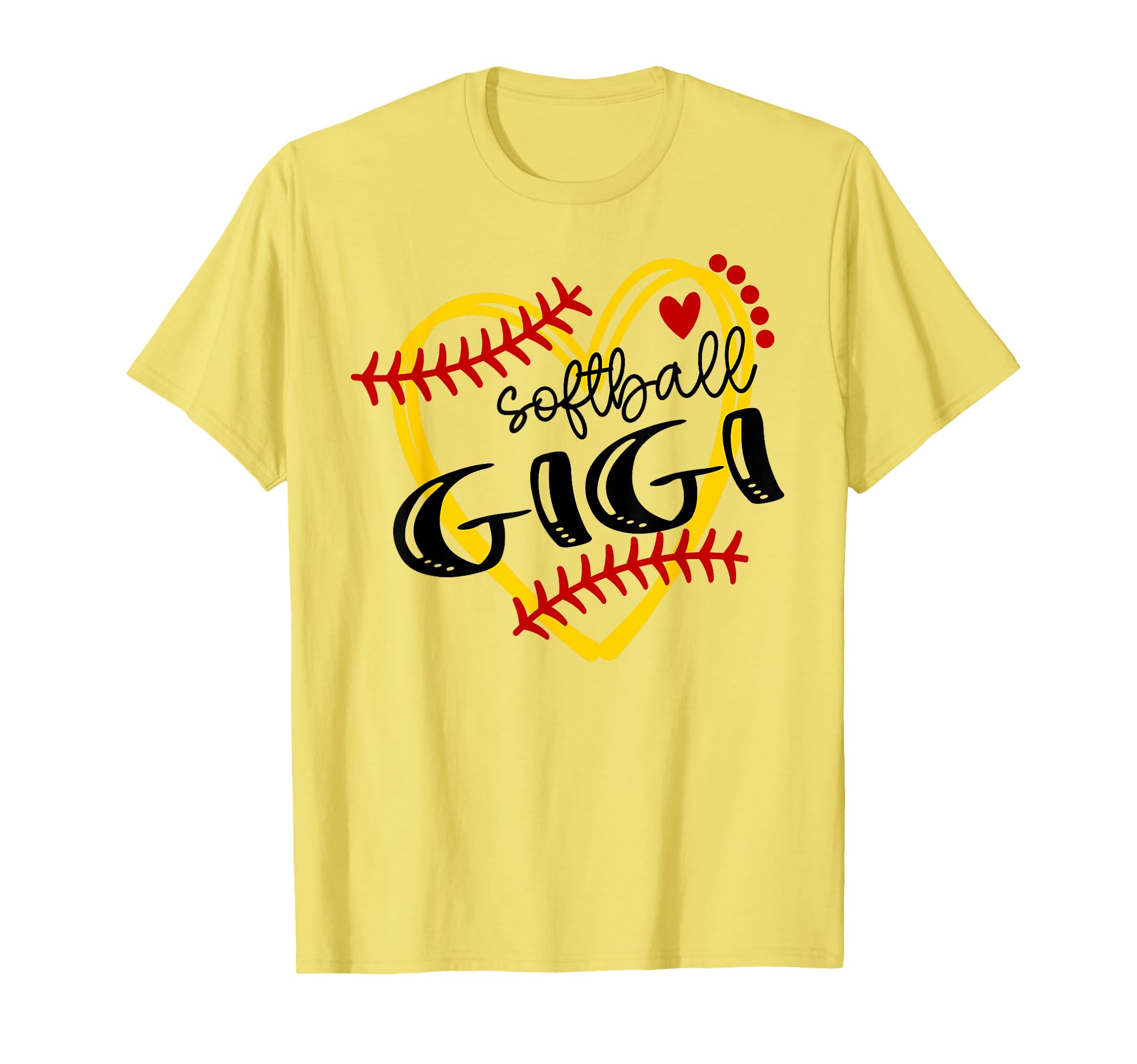 Personalized Softball Heart Gigi Softball T-Shirt - Graphic Print Unisex - T-Shirt, Sweatshirt, Hoodie