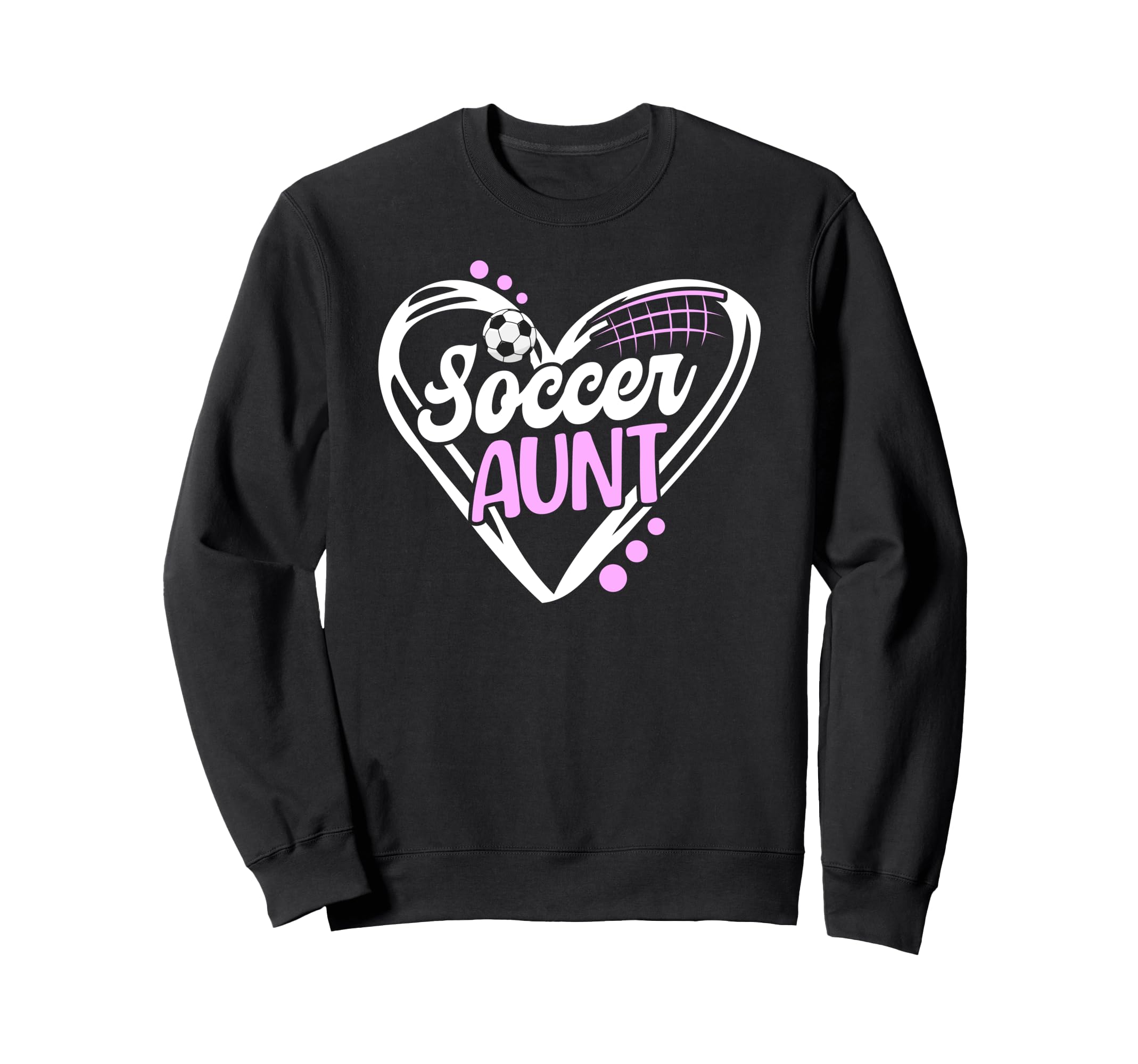 Soccer Aunt Heart Aunt Soccer Player Sweatshirt - Trendy Graphic Men Women - T-Shirt, Sweatshirt, Hoodie
