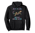 Watercolor Lizard Just Who Loves Hoodie - Custom Art Print for Adults - T-Shirt, Sweatshirt, Hoodie