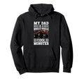My Dad Is Wheelie Wheelie Monster Funny Hoodie - Trendy Graphic Men Women - T-Shirt, Sweatshirt, Hoodie