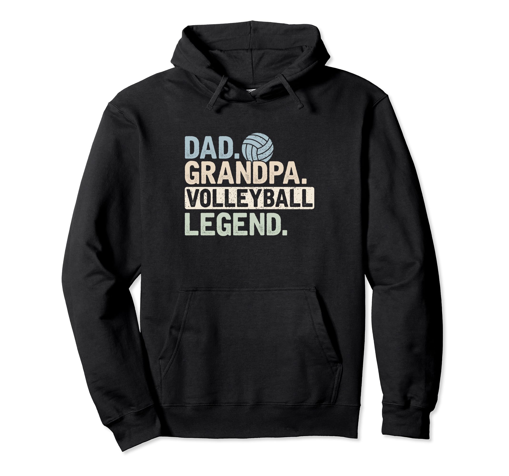 Dad Grandpa Volleyball Legend Player Funny Hoodie - Graphic Print Unisex - T-Shirt, Sweatshirt, Hoodie