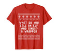Elf Who Sings Is Wrapper Dad Jokes T-Shirt - Fun Novelty Design for Adults - T-Shirt, Sweatshirt, Hoodie