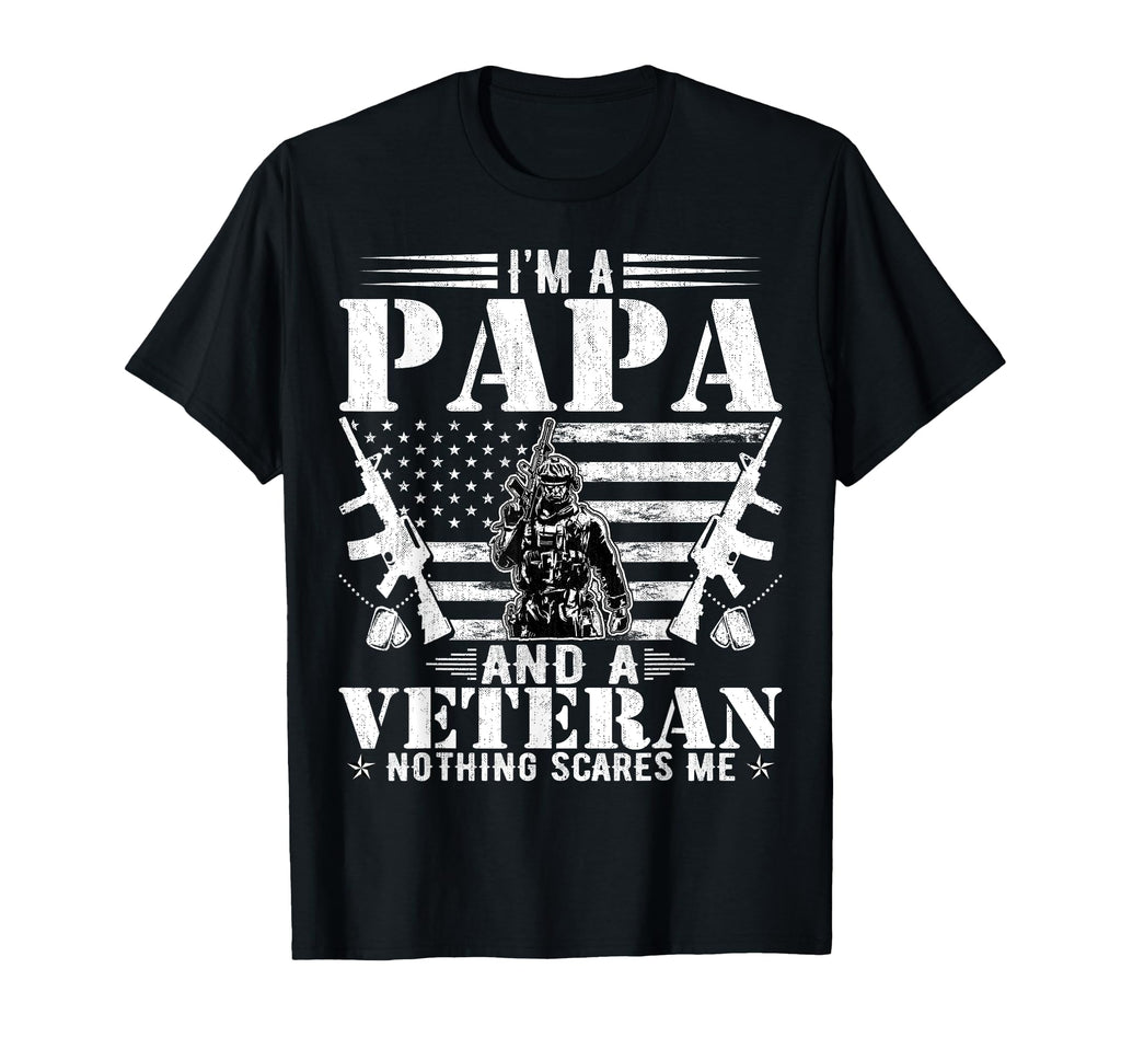 Im Papa And Veteran Fathers Day T-Shirt - Aesthetic Graphic Unisex - T-Shirt, Sweatshirt, Hoodie