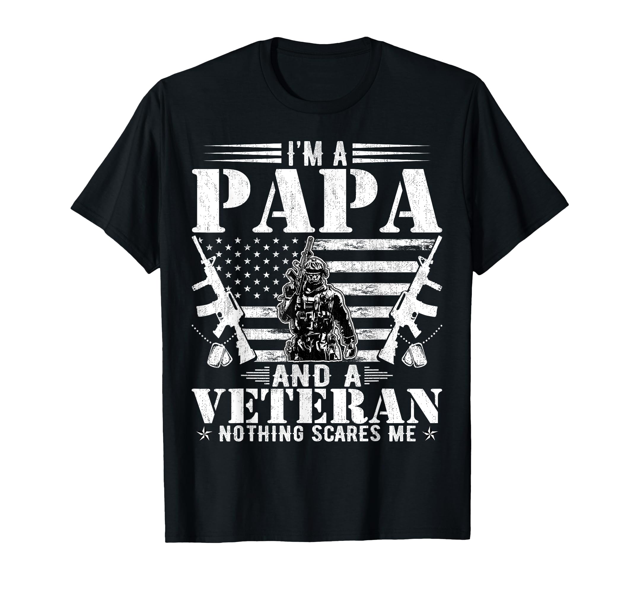 Im Papa And Veteran Fathers Day T-Shirt - Aesthetic Graphic Unisex - T-Shirt, Sweatshirt, Hoodie