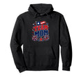 Team Mom Patriotic Mom Sports Pride Hoodie - Aesthetic Graphic for Adults - T-Shirt, Sweatshirt, Hoodie