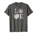 I Love Baseball Softball Team Gift T-Shirt - Casual Everyday Wear Men Women - T-Shirt, Sweatshirt, Hoodie