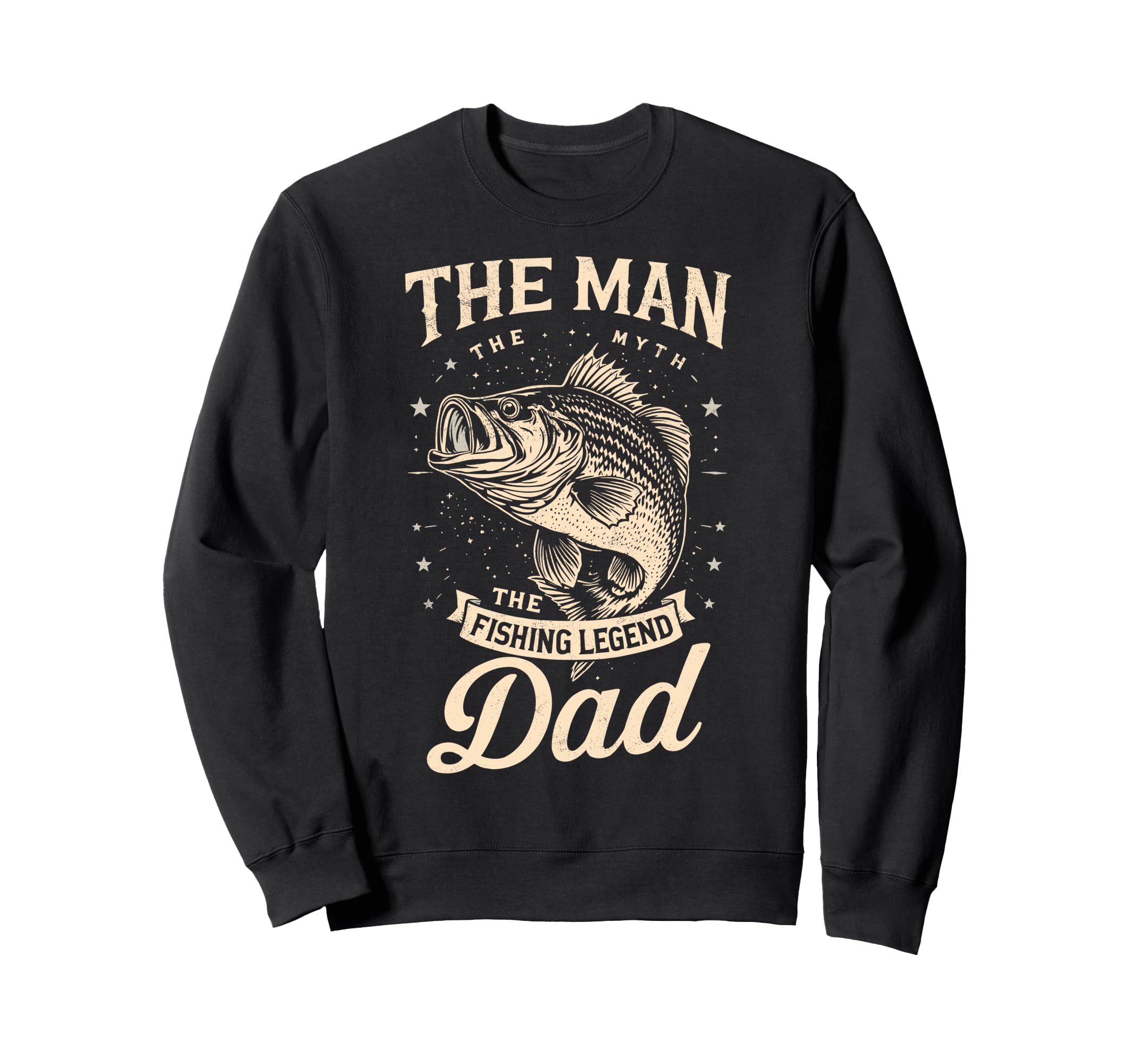 Myth Fishing Legend Dad Fish Fan Sweatshirt - Trendy Graphic for Adults - T-Shirt, Sweatshirt, Hoodie