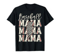 Checkered Baseball Mama Black White T-Shirt - Fun Novelty Design Men Women - T-Shirt, Sweatshirt, Hoodie