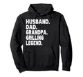 Funny Husband Dad Grandpa Grilling Legend Hoodie - Aesthetic Graphic Unisex - T-Shirt, Sweatshirt, Hoodie