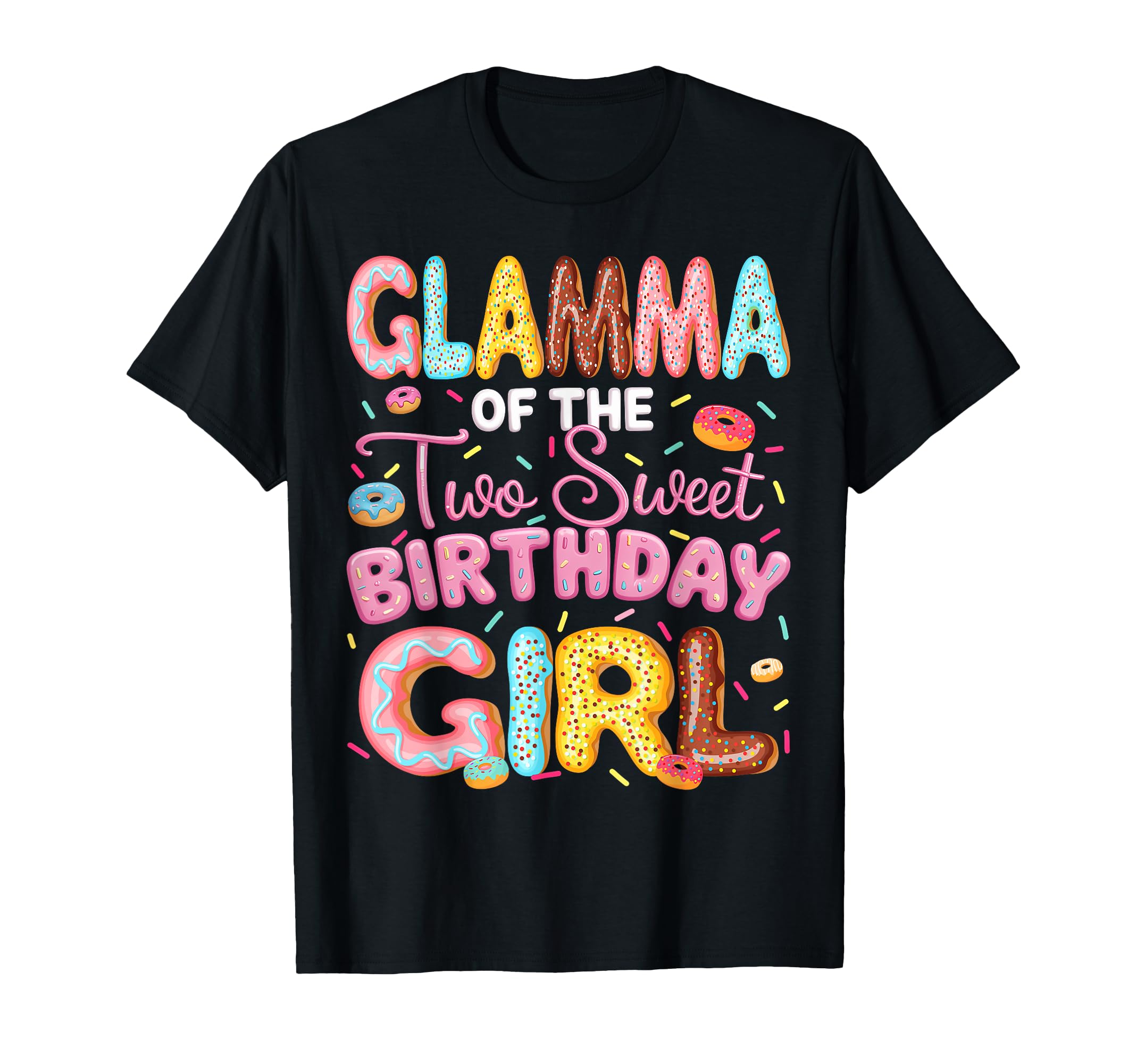 Glamma Two Sweet Birthday Donut 2Nd T-Shirt - Custom Art Print Unisex - T-Shirt, Sweatshirt, Hoodie