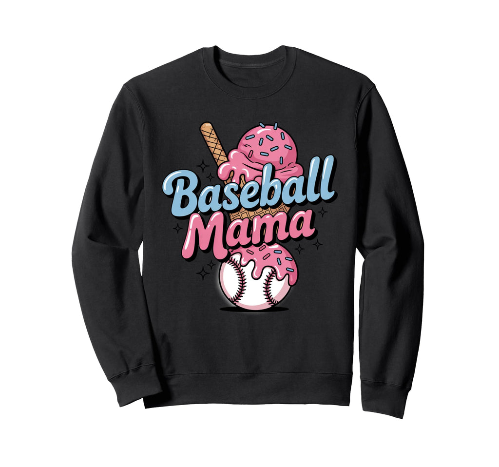Ice Cream Drip American Baseball Sweatshirt - Custom Art Print for Adults - T-Shirt, Sweatshirt, Hoodie