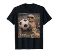 Funny Dog Soccer Fan Sunglasses T-Shirt - Custom Art Print Men Women - T-Shirt, Sweatshirt, Hoodie