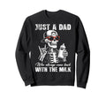Dad Who Always Came Back Milk Sweatshirt - Trendy Graphic for Adults - T-Shirt, Sweatshirt, Hoodie
