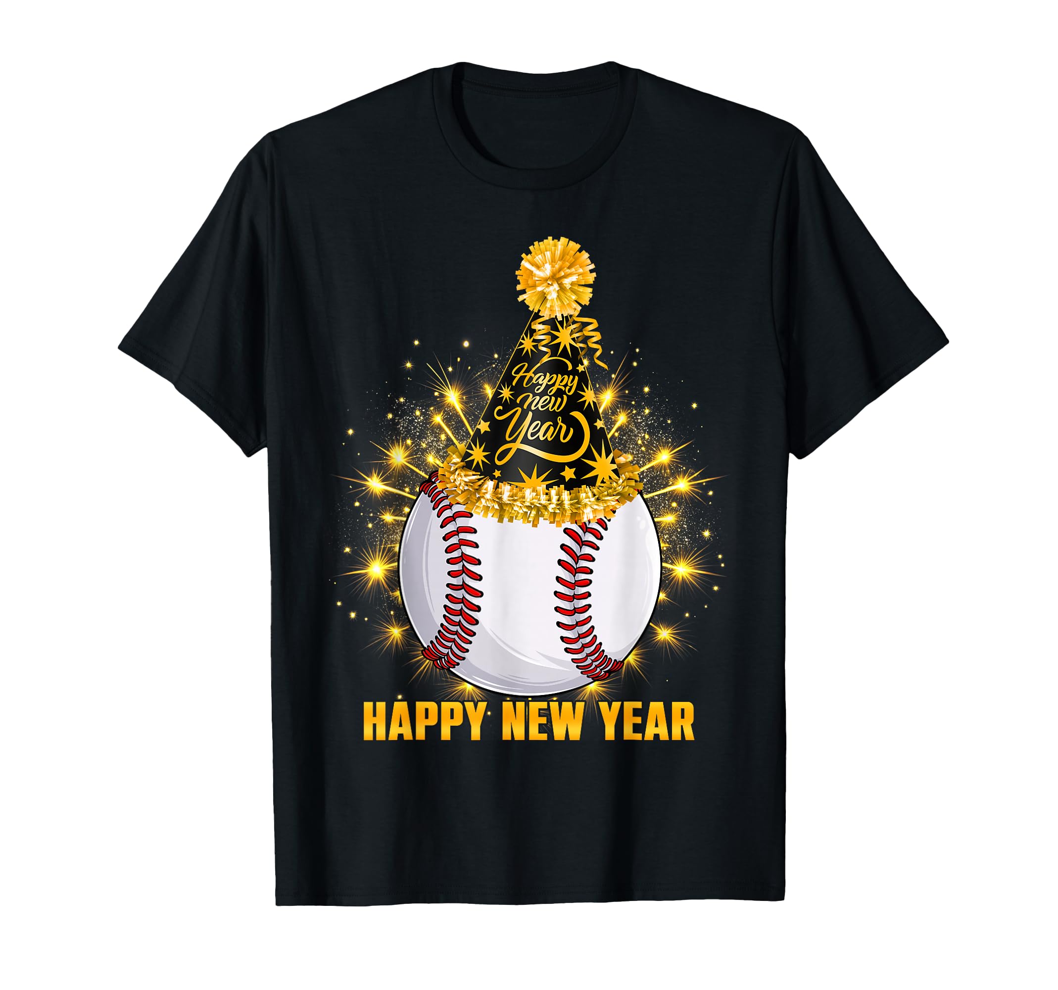 Happy New Year 2026 Baseball Party Hat T-Shirt - Trendy Graphic for Adults - T-Shirt, Sweatshirt, Hoodie