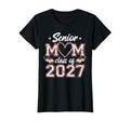 Womens Floral Senior Mom Class 2027 Proud T-Shirt - Unique Graphic Unisex - T-Shirt, Sweatshirt, Hoodie