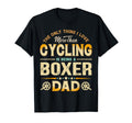 Funny Cycling Fathers Day Boxer Dad Dog T-Shirt - Unique Graphic Unisex - T-Shirt, Sweatshirt, Hoodie