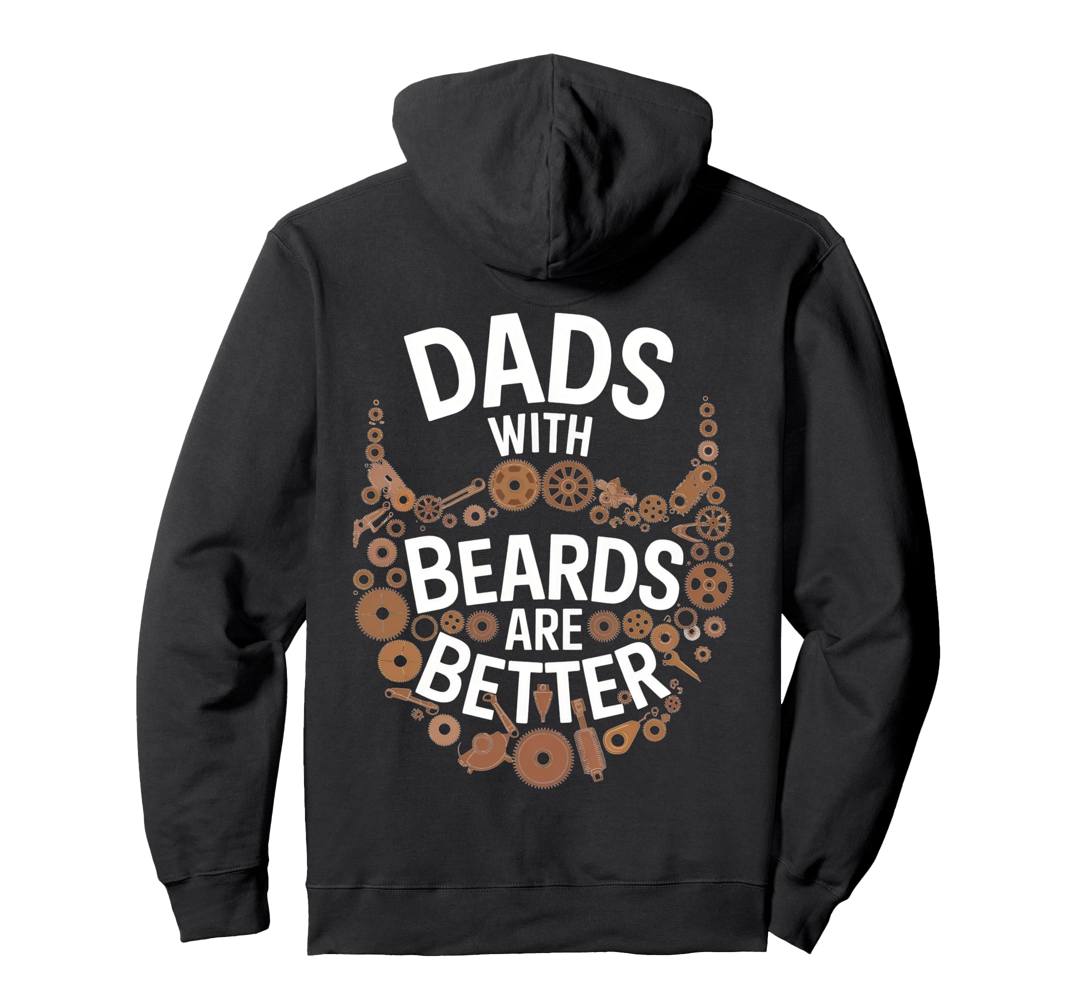 Dads Beards Are Better Statement Hoodie - Minimalist Print Unisex - T-Shirt, Sweatshirt, Hoodie