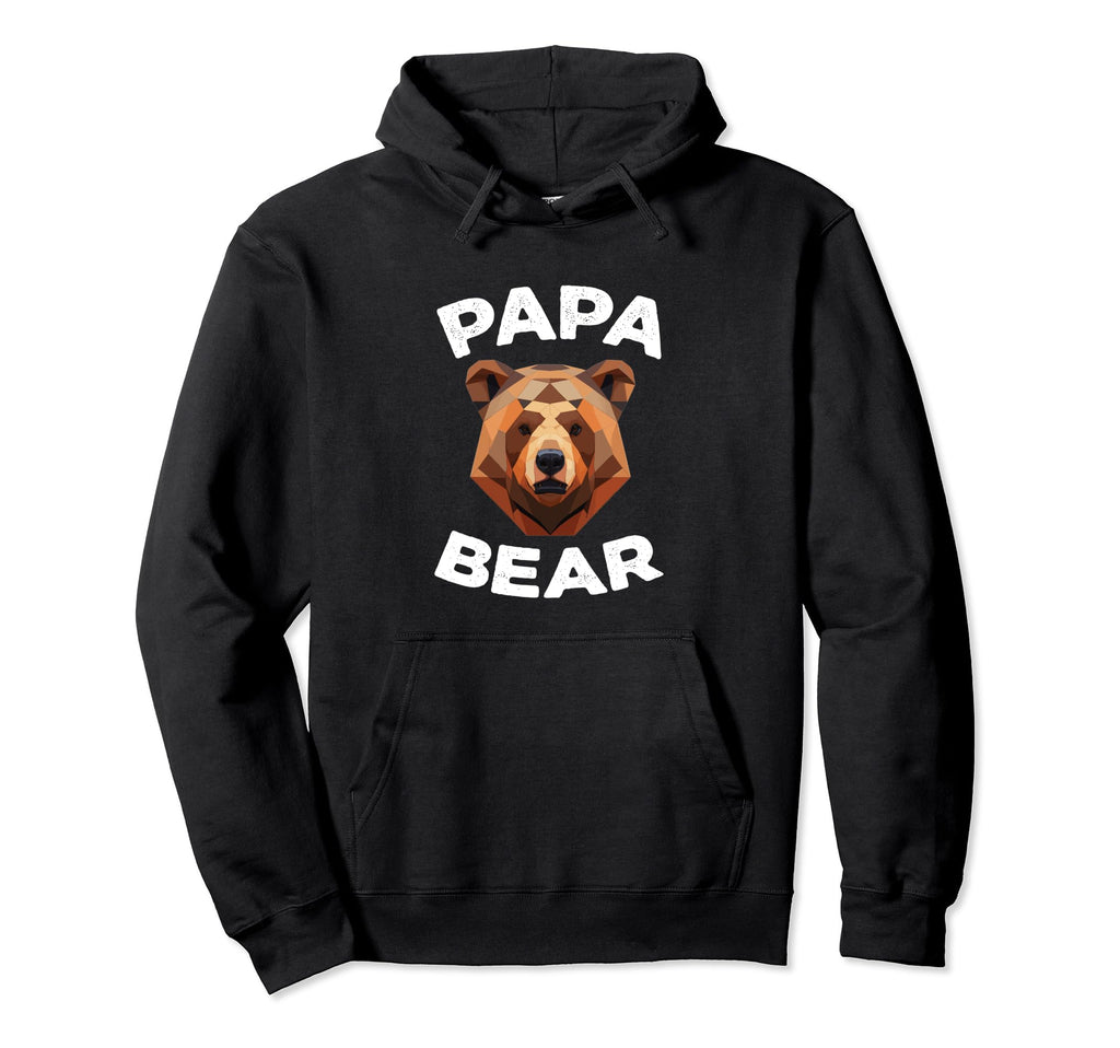 Funny Fathers Day Dad Papa Bear Hoodie - Aesthetic Graphic Unisex - T-Shirt, Sweatshirt, Hoodie