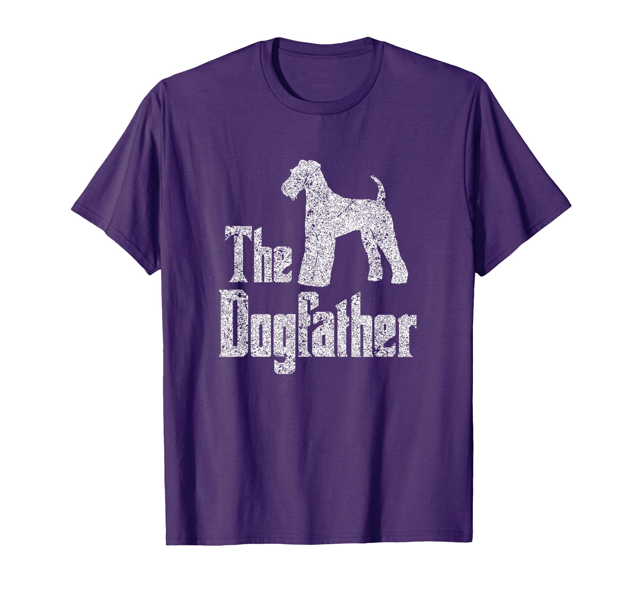 Dogfather Airedale Terrier Silhouette T-Shirt - Unique Graphic Unisex - T-Shirt, Sweatshirt, Hoodie