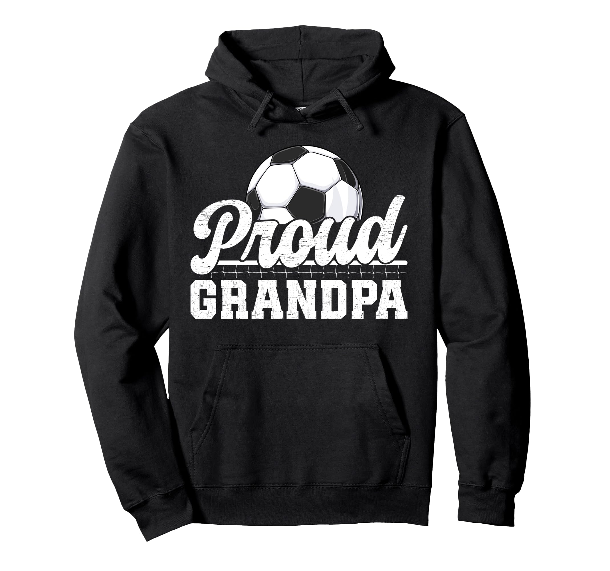 Proud Grandpa Soccer Player Grandfather Hoodie - Trendy Graphic for Adults - T-Shirt, Sweatshirt, Hoodie