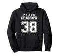Number 38 Custom Proud Soccer Hoodie - Fun Novelty Design for Adults - T-Shirt, Sweatshirt, Hoodie