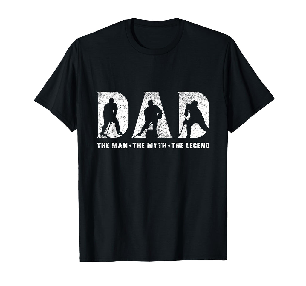 Hockey Dad Myth Legend Fathers Day T-Shirt - Trendy Graphic Men Women - T-Shirt, Sweatshirt, Hoodie