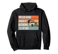 Husband Dad Trucker Legend Truck Driver Hoodie - Unique Graphic Unisex - T-Shirt, Sweatshirt, Hoodie
