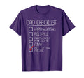 Dad Checklist Funny Happy Fathers Day T-Shirt - Unique Graphic Unisex - T-Shirt, Sweatshirt, Hoodie