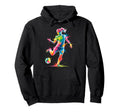 Colorful Funny Soccer Fan Dad Mom Hoodie - Custom Art Print for Adults - T-Shirt, Sweatshirt, Hoodie