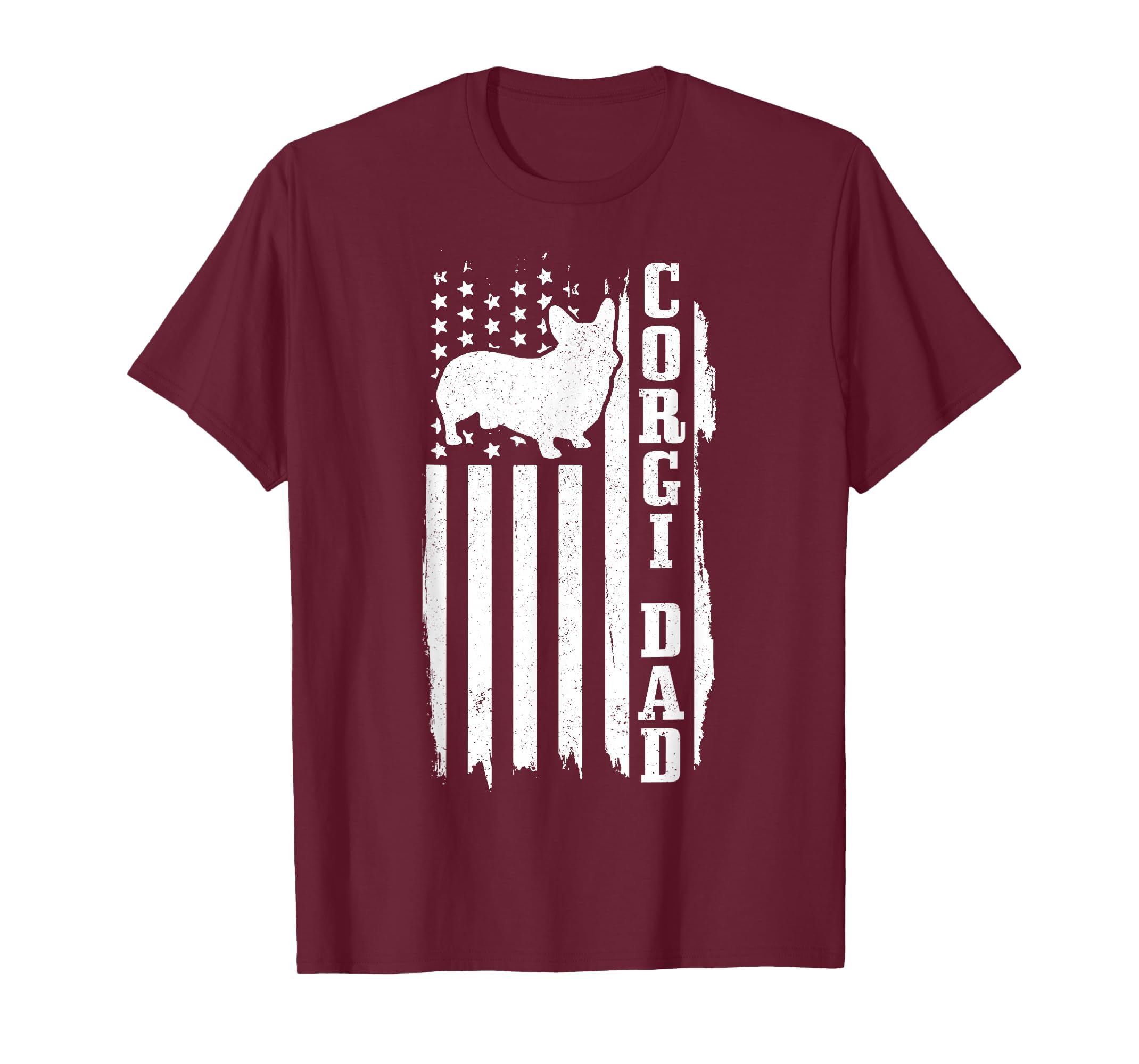 Corgi Dad American Flag Patriotic T-Shirt - Aesthetic Graphic Men Women - T-Shirt, Sweatshirt, Hoodie