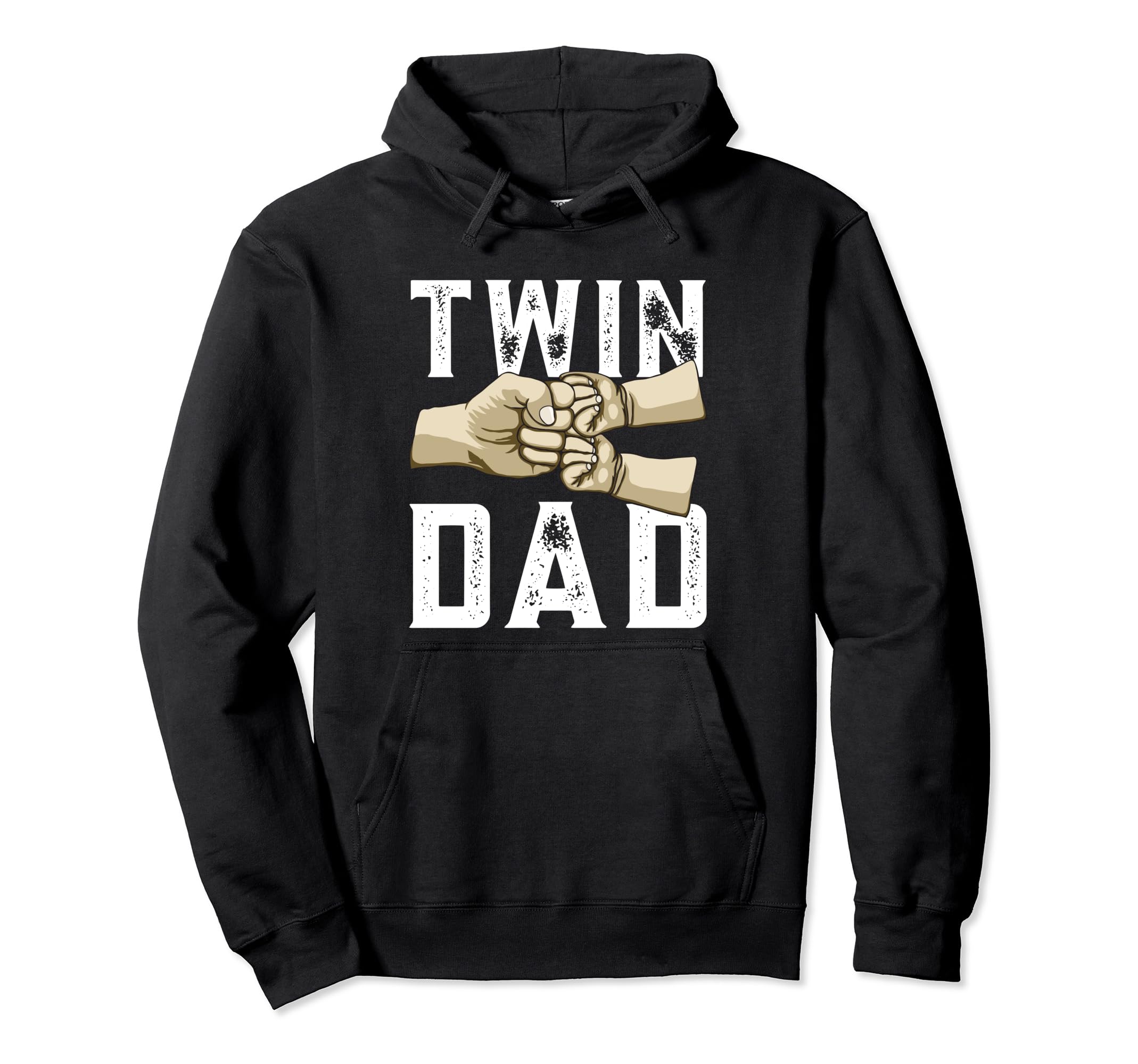 Twin Dad Father Two Dad Twins Hoodie - Graphic Print Unisex - T-Shirt, Sweatshirt, Hoodie