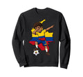 Colombia Soccer Dab Flag Football Sweatshirt - Minimalist Print for Adults - T-Shirt, Sweatshirt, Hoodie