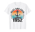 Best Dad World No Joke Dad Since 1952 T-Shirt - Custom Art Print Unisex - T-Shirt, Sweatshirt, Hoodie