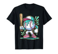 Funny Baseball Character Cartoon T-Shirt - Casual Everyday Wear for Adults - T-Shirt, Sweatshirt, Hoodie