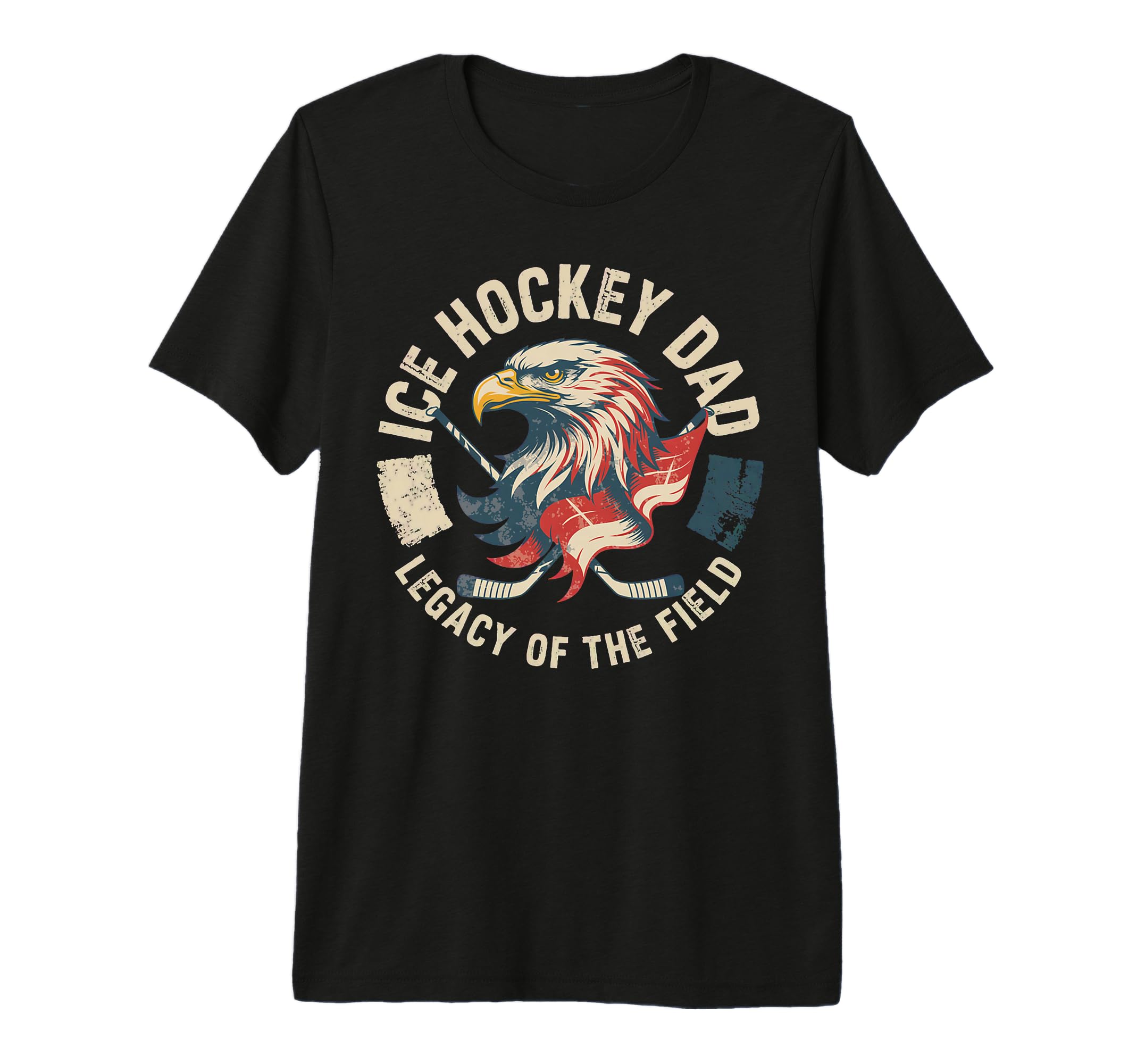 Fathers Day Legacy Field Ice Hockey Dad T-Shirt - Novelty Apparel Unisex - T-Shirt, Sweatshirt, Hoodie