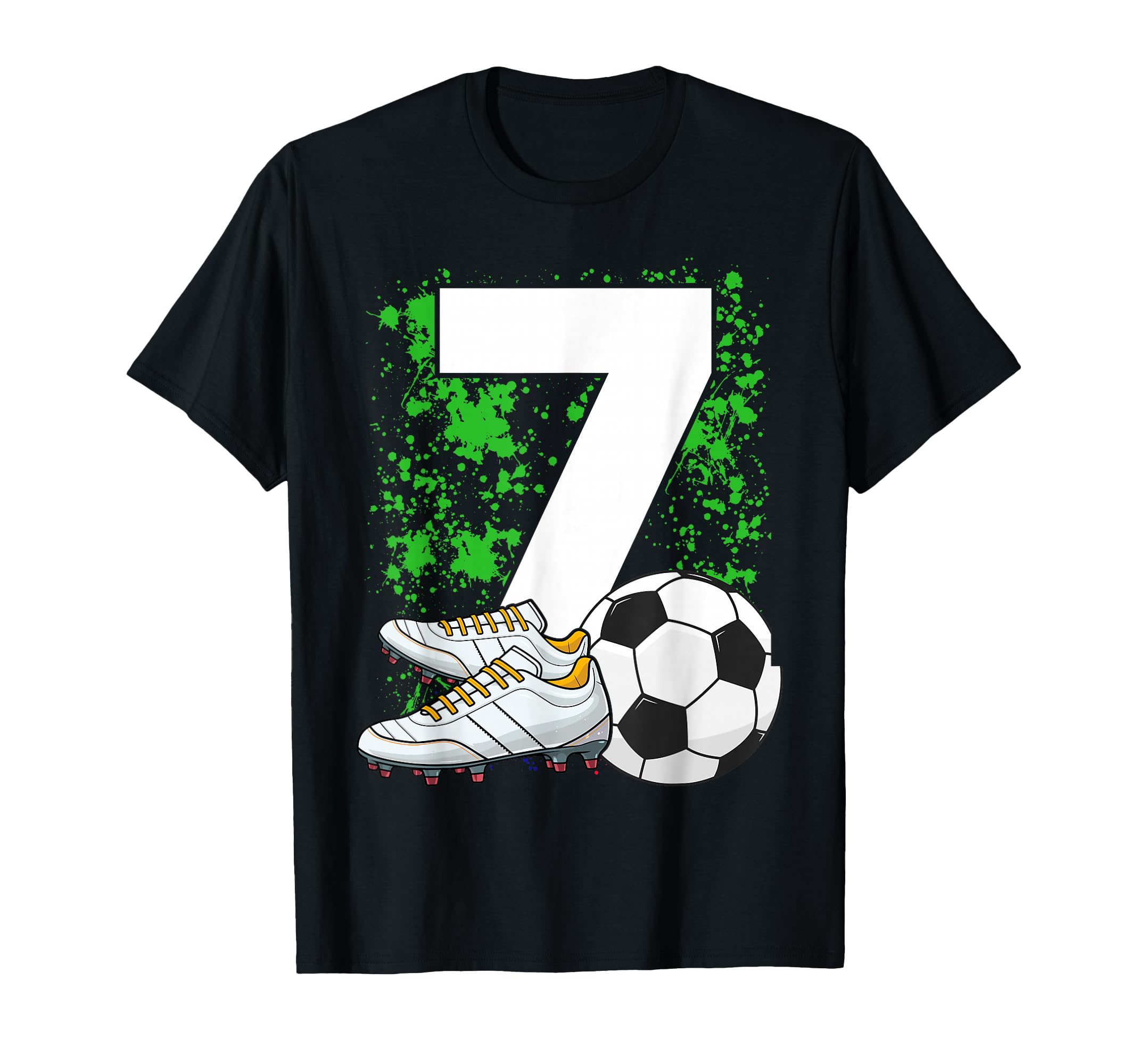 7Th Birthday 7 Years Soccer Football T-Shirt - Novelty Apparel for Adults - T-Shirt, Sweatshirt, Hoodie