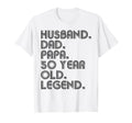 Husband Dad Papa 50 Year Old Legend T-Shirt - Aesthetic Graphic for Adults - T-Shirt, Sweatshirt, Hoodie