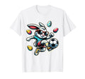 Happy Easter Soccer Easter Bunny Funny T-Shirt - Minimalist Print Unisex - T-Shirt, Sweatshirt, Hoodie