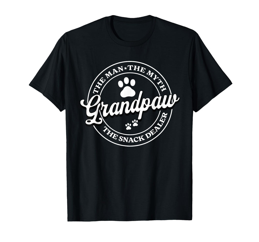 Grandpaw Myth Snack Dealer Fathers T-Shirt - Minimalist Print for Adults - T-Shirt, Sweatshirt, Hoodie