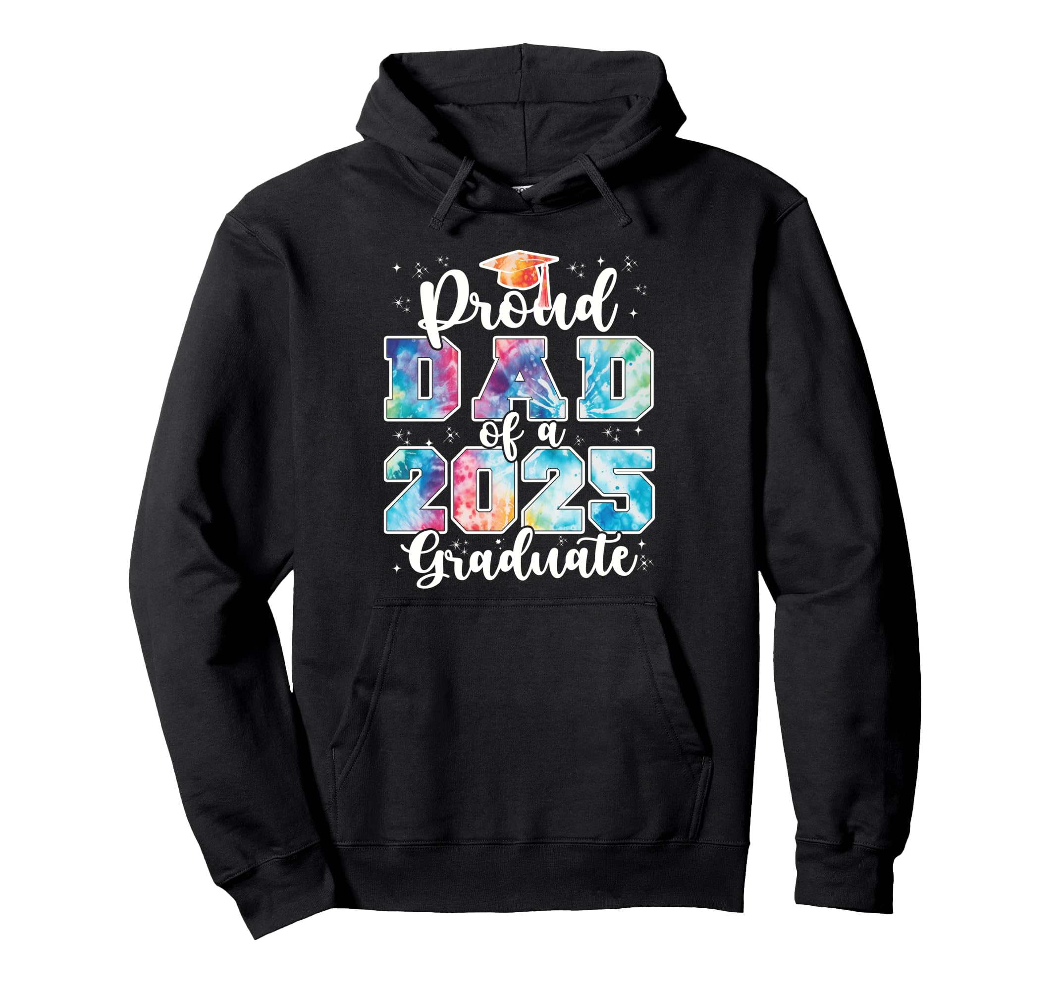 Proud Dad 2025 Graduate Grad Prom Tie Hoodie - Aesthetic Graphic Unisex - T-Shirt, Sweatshirt, Hoodie