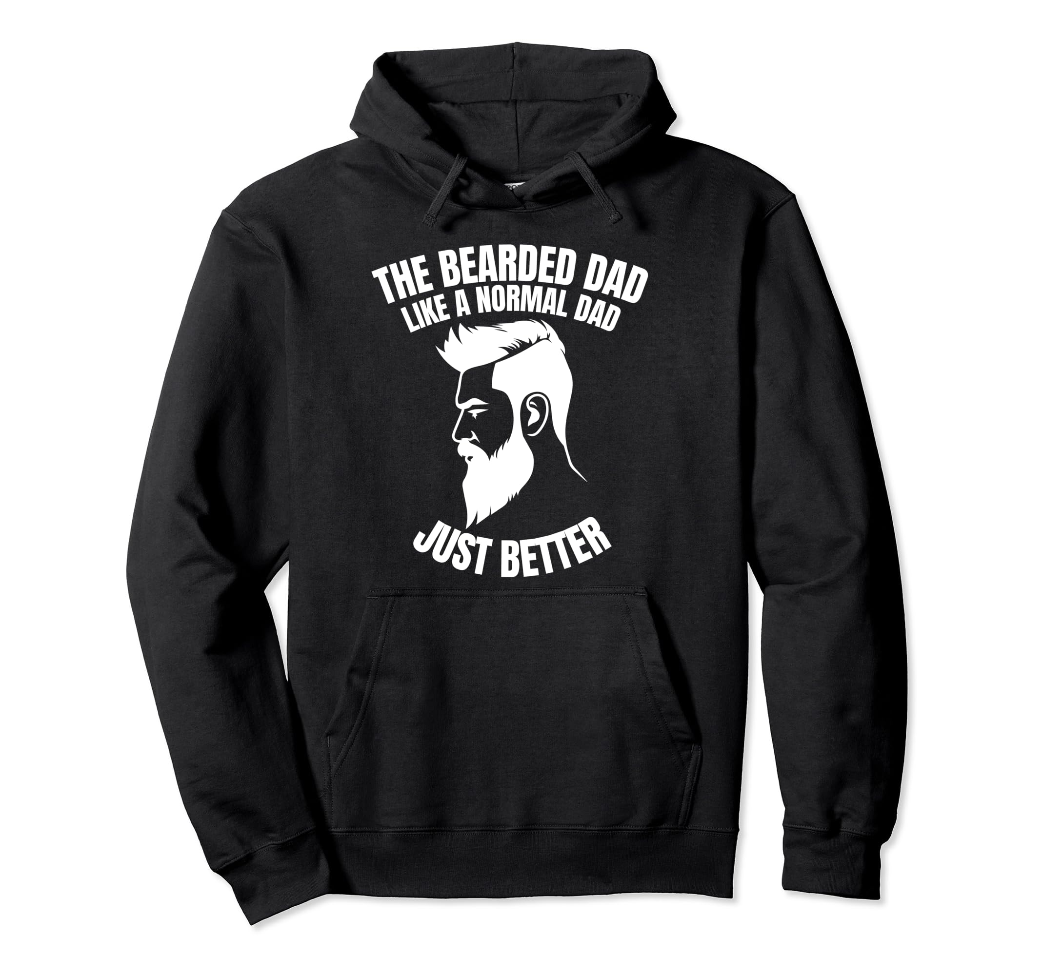 Weight Lifting Bearded Dad Fitness Hoodie - Fun Novelty Design for Adults - T-Shirt, Sweatshirt, Hoodie