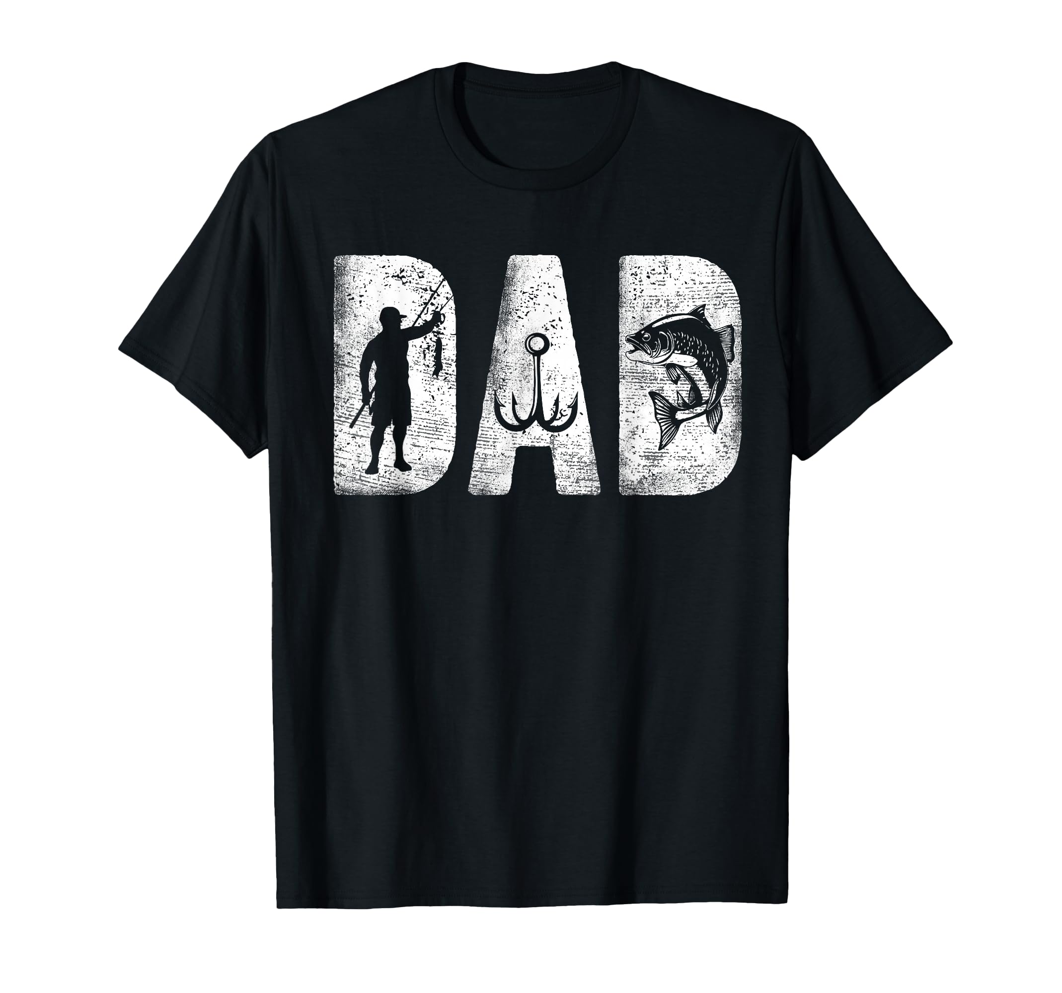 Fishing Dad Bold Font Fathers Day Fish T-Shirt - Unique Graphic Unisex - T-Shirt, Sweatshirt, Hoodie