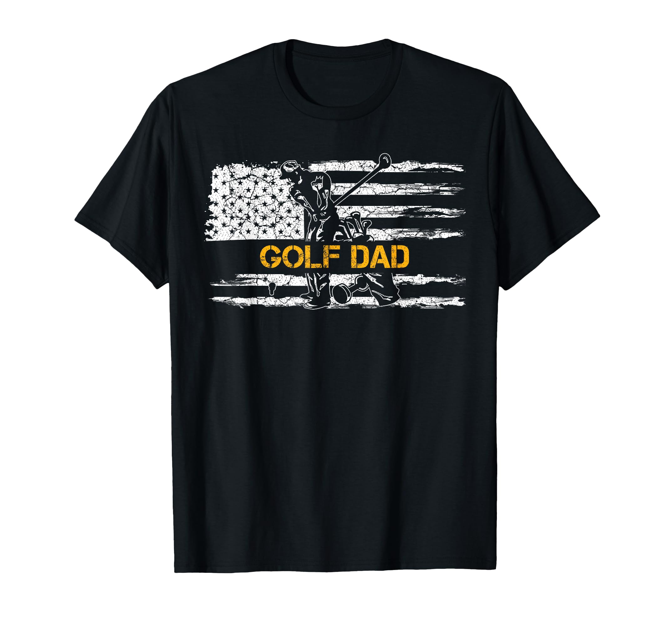 Usa American Flag Proud Golf Dad Golfer T-Shirt - Unique Graphic Men Women - T-Shirt, Sweatshirt, Hoodie