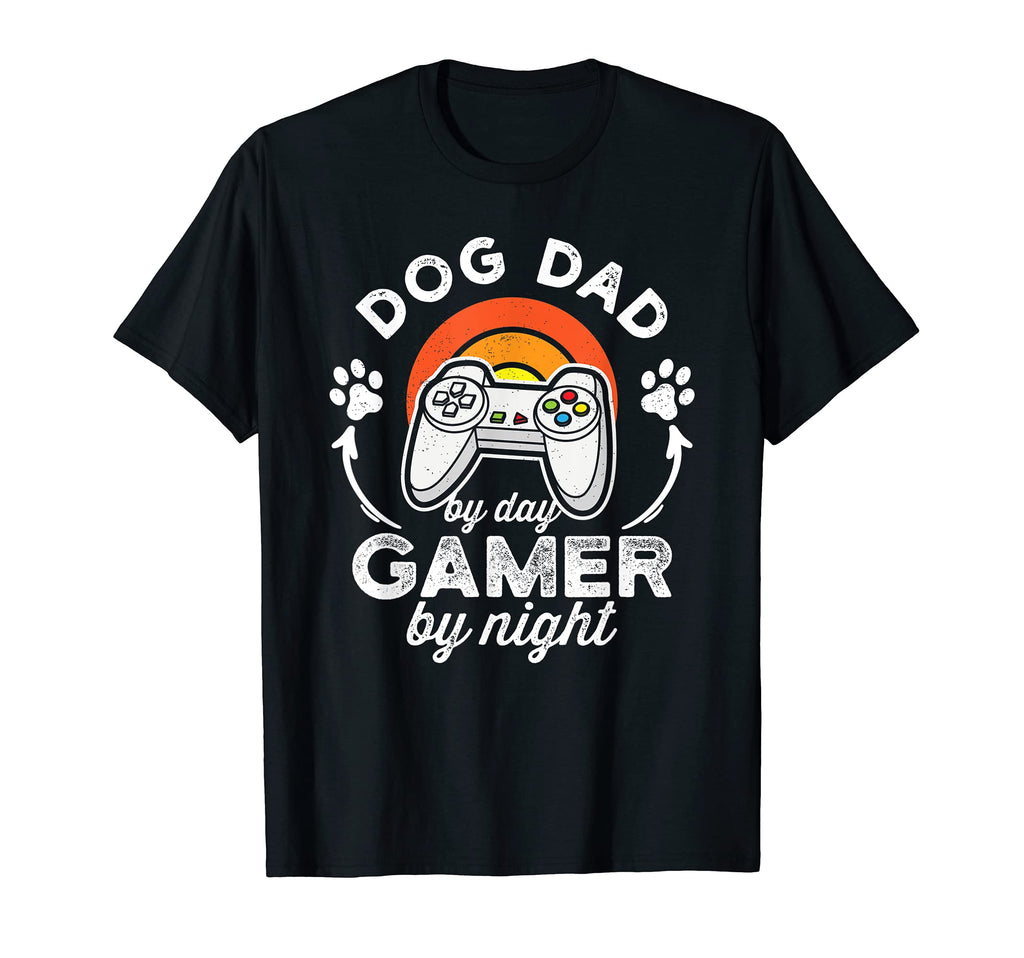 Dog Dad Day Gamer Night T-Shirt - Graphic Print for Adults - T-Shirt, Sweatshirt, Hoodie