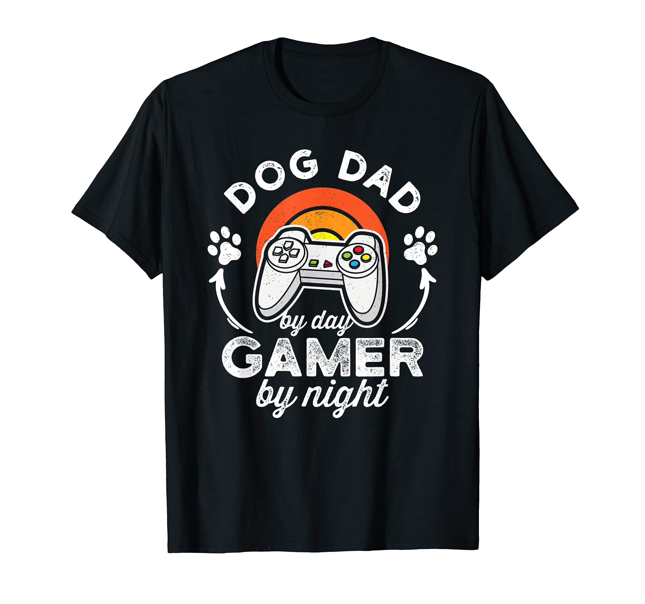 Dog Dad Day Gamer Night T-Shirt - Graphic Print for Adults - T-Shirt, Sweatshirt, Hoodie