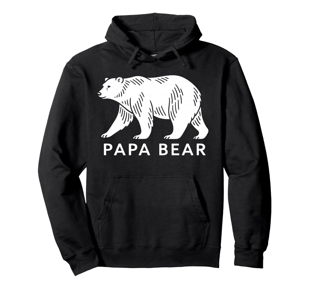 Papa Bear Polar Dad Family Hoodie - Trendy Graphic Men Women - T-Shirt, Sweatshirt, Hoodie