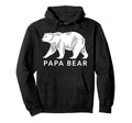 Papa Bear Polar Dad Family Hoodie - Trendy Graphic Men Women - T-Shirt, Sweatshirt, Hoodie